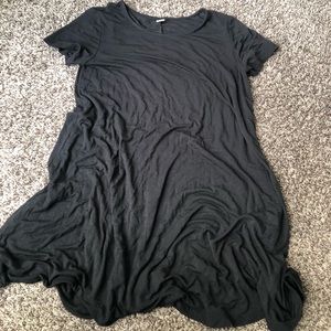 Black Short sleeve swing dress